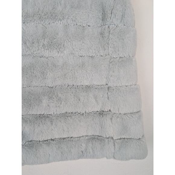 Dylan Vest Faux Fur Zipper Soft Furry Fall Winter Outdoor Silver Gray Size S - Picture 7 of 11